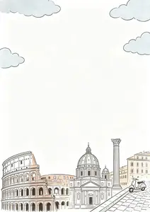 Architectural Blueprint trip itinerary template